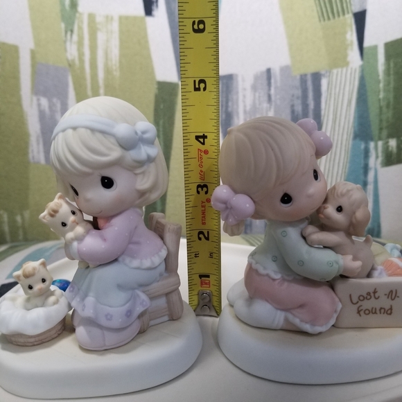 Precious Moments x 2 Kittens And Puppy Friendship And Gentle Spirit Figurines - Picture 2 of 16